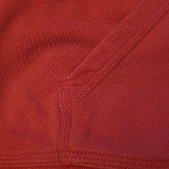 VTG Nike Hoodie Y2K Mens L Red Swoosh Sweatshirt Pullover Navy Tag Vintage - Picture 7 of 12